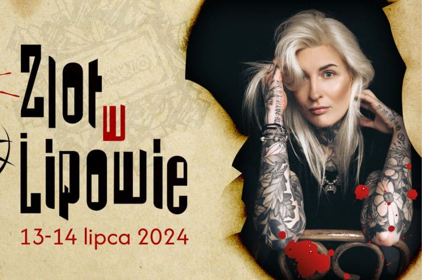 Plakat Zlotu w Lipowie z Katarzyną Puzyńską